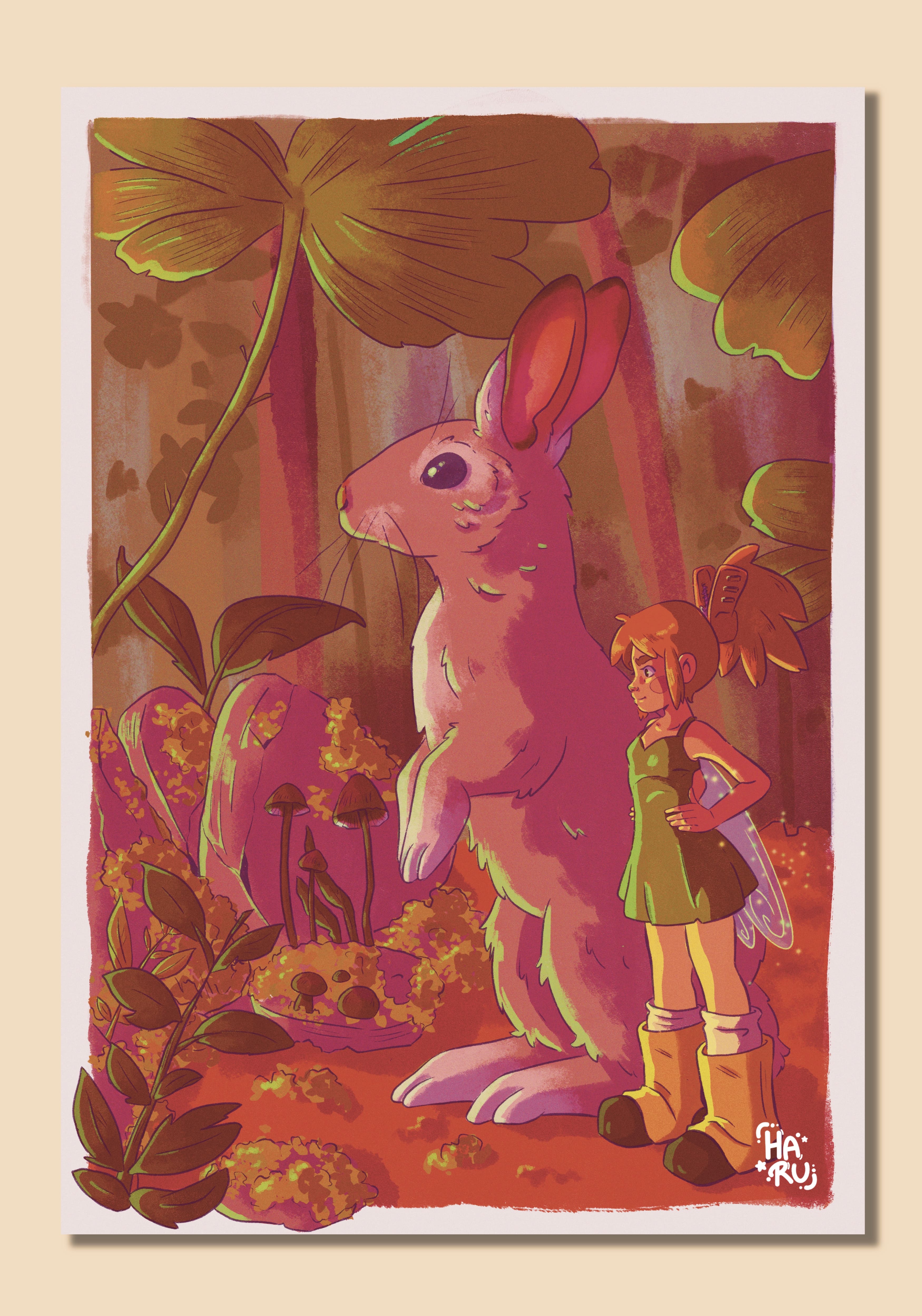 La Forêt Enchantée - Illustrations - Illustration originale fait main par Haru.luluart - Création artistique Haru.luluart