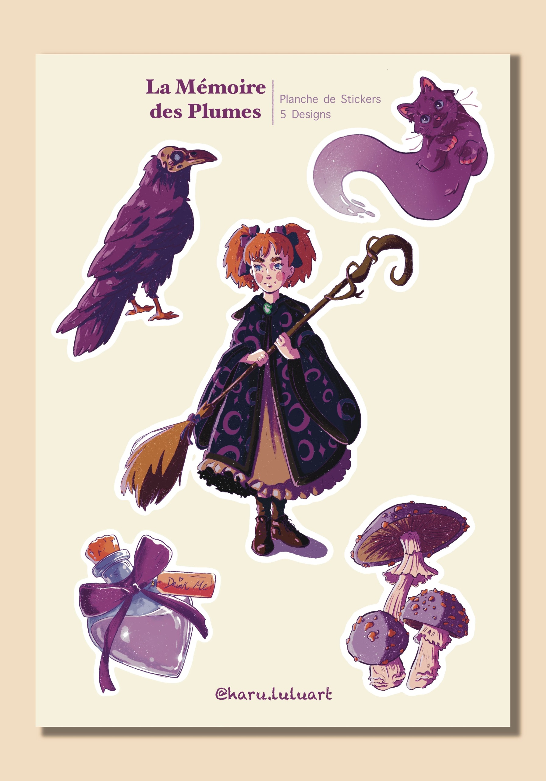 La Mémoire des Plumes - Planches - Illustration originale fait main par Haru.luluart - Création artistique Haru.luluart