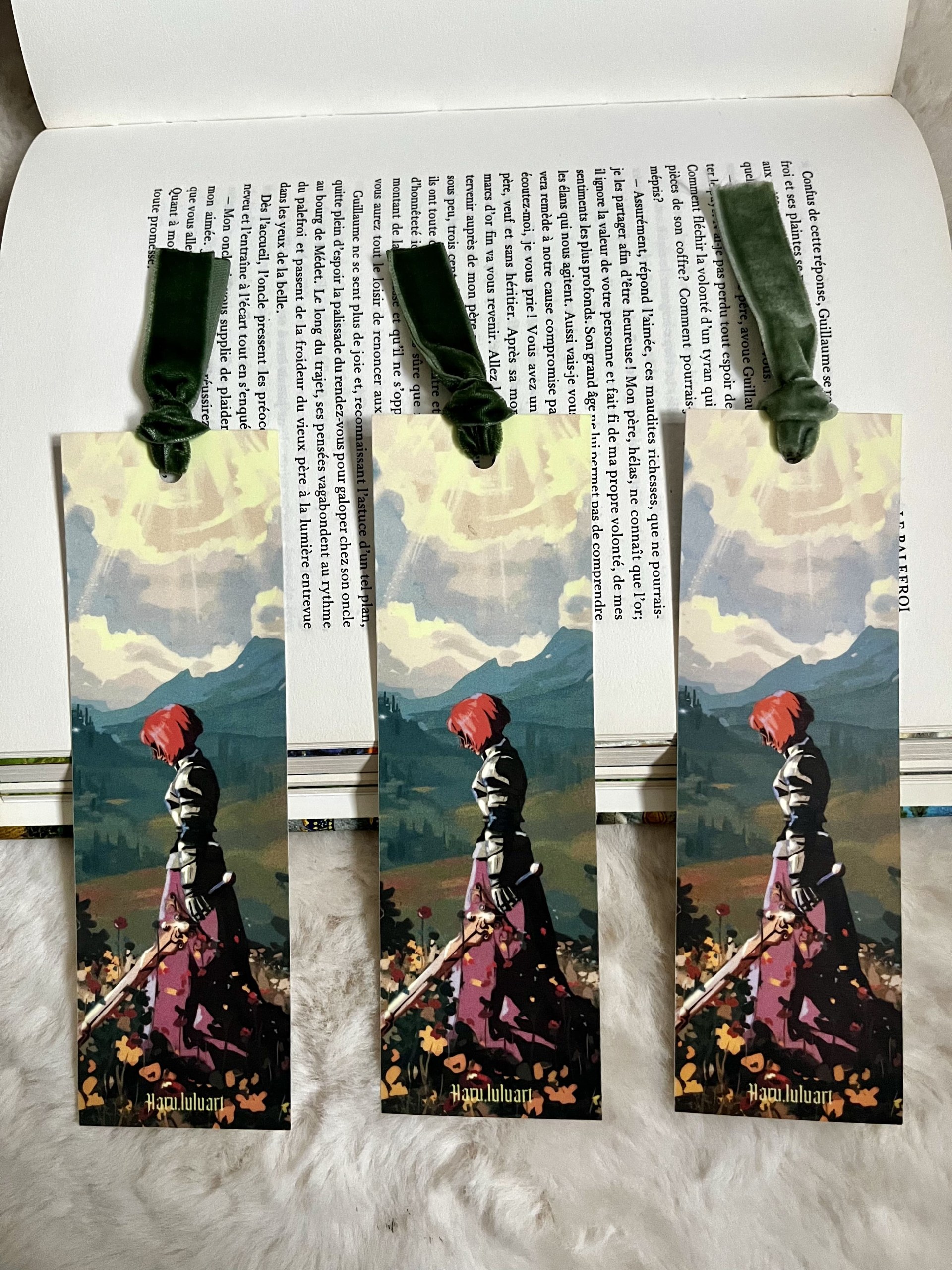 Guerrière Inconnue - Marque-pages - Illustration originale fait main par Haru.luluart - Création artistique Haru.luluart