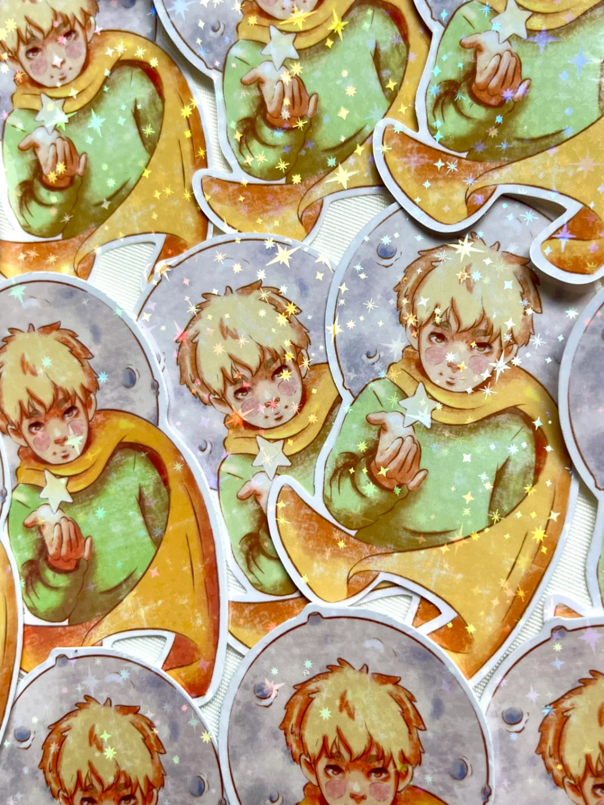 Le Petit Prince - Stickers - Illustration originale fait main par Haru.luluart - Création artistique Haru.luluart