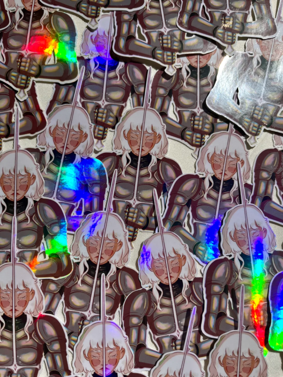 L'Epée d'Argent - Stickers - Illustration originale fait main par Haru.luluart - Création artistique Haru.luluart